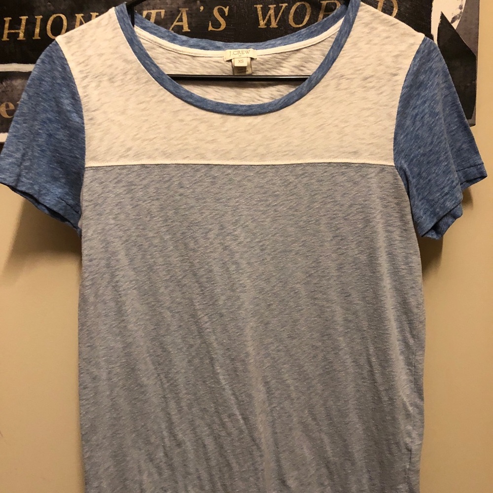 J Crew Color-blocked Tee T Shirt